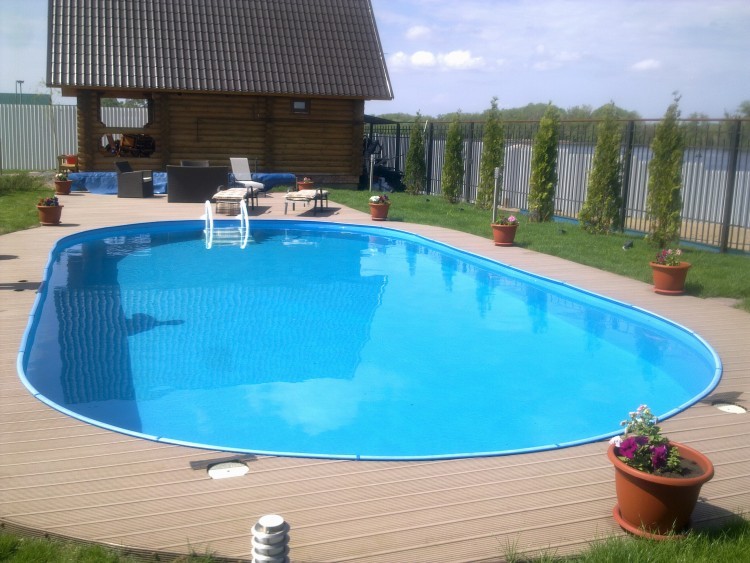 Морозоустойчивый бассейн Summer Fun овальный 7.37x3.6x1.5 м (рис.6)